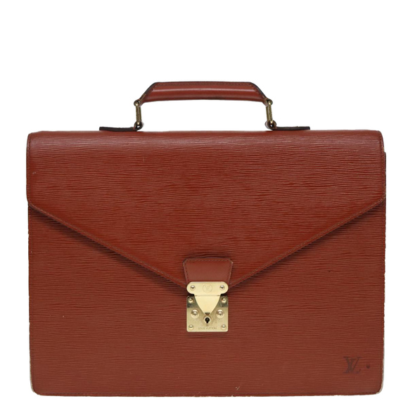 LOUIS VUITTON Epi Serviette Conseiller Briefcase Brown M54423 LV Auth 88729 - Picture 13 of 16